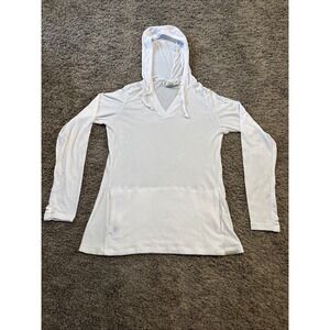 Exofficio Bugs Away White Hoody Lightweight Pullover Womens‎ Small S